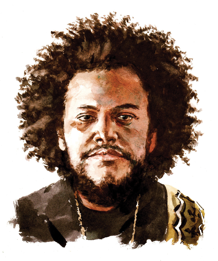 Kamasi Washington (illustration by Philip Bannister)